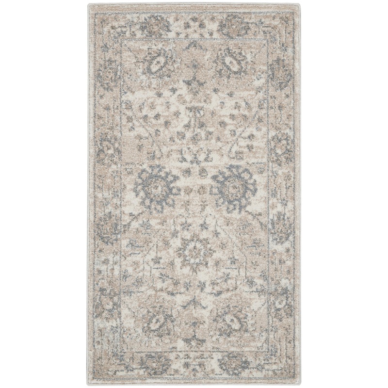 Nourison Home Moroccan Celebration 2’2″ x 3’9″ Ivory/Sand Vintage Indoor Rug