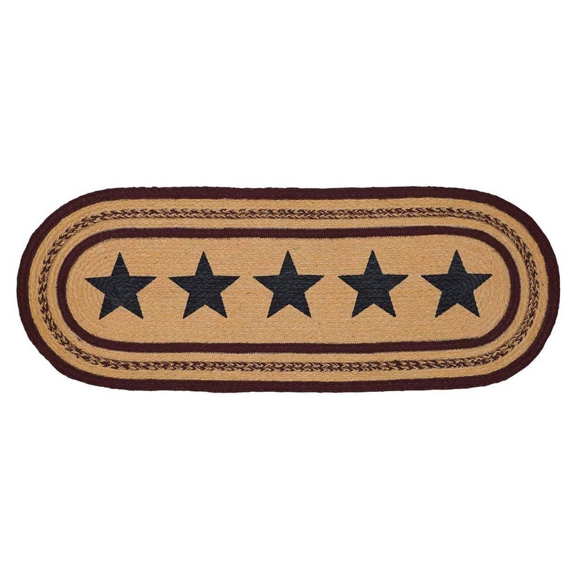 Potomac Jute Runner Stencil Stars 13×36