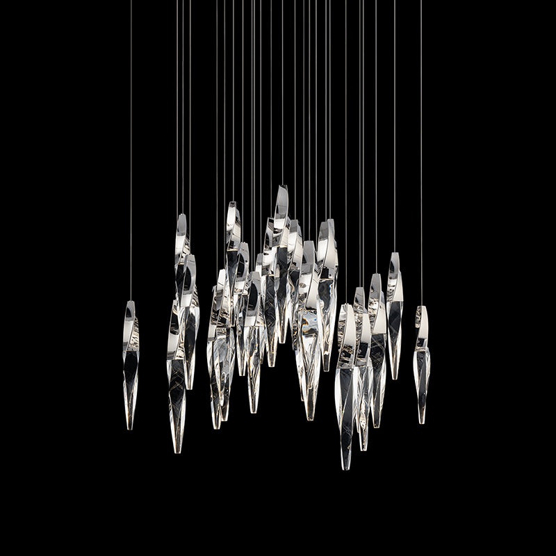 Schonbek Beyond BPD13213S Kindjal 13-lt 20″ LED Chandelier Square Canopy