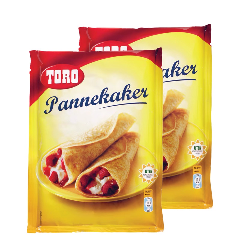 Toro Pancake Mix Packet, Set of Two