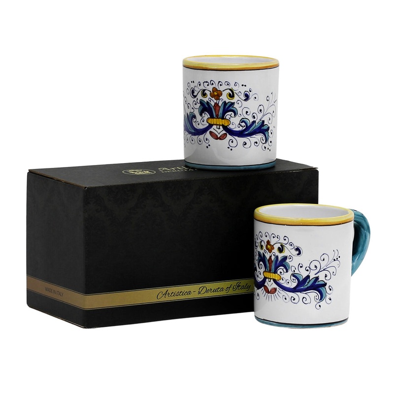 GIFT BOX: With two Deruta Mugs – RICCO DERUTA Lite Design