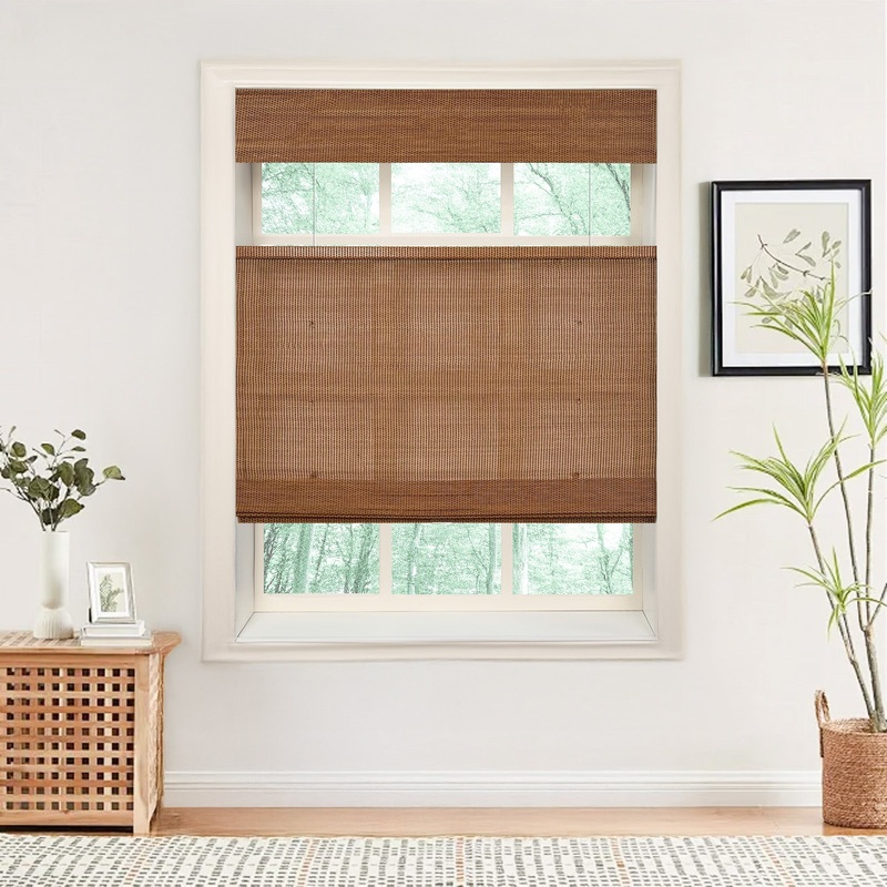 Nomi Woven Bamboo Blinds & Shades Top Down Bottom Up | Brown