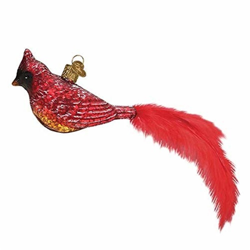 Old World Christmas Glass Blown Vintage Cardinal Ornament