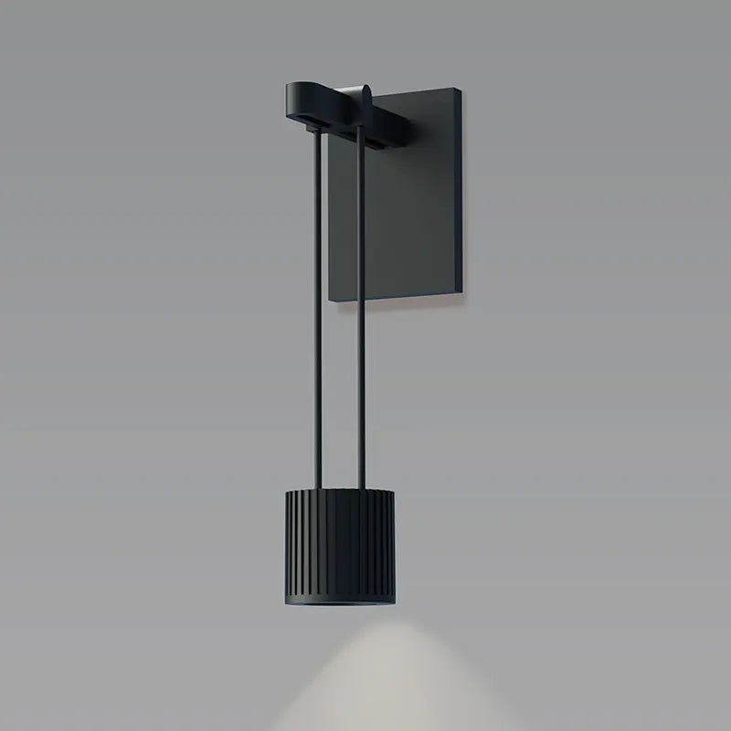 Sonneman SLS0218 Suspenders 8″ Tall Mini Single LED Wall Sconce – Suspended Cylinder / Flood Lens