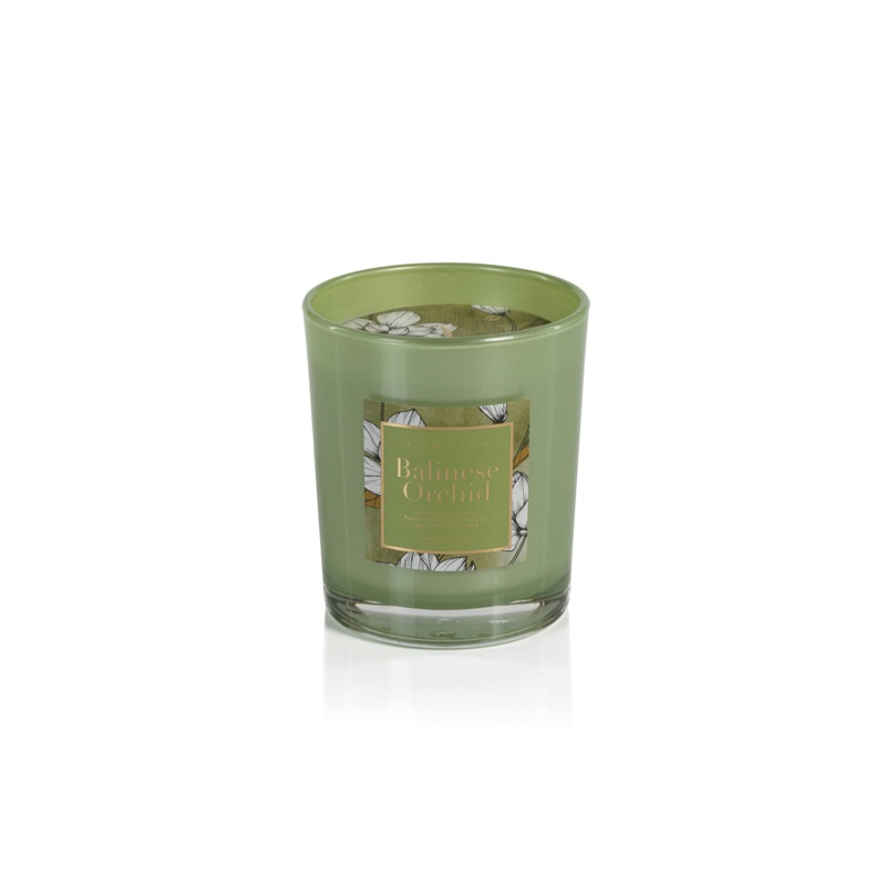 Zodax Illuminaria Balinese Orchid Floral Jar