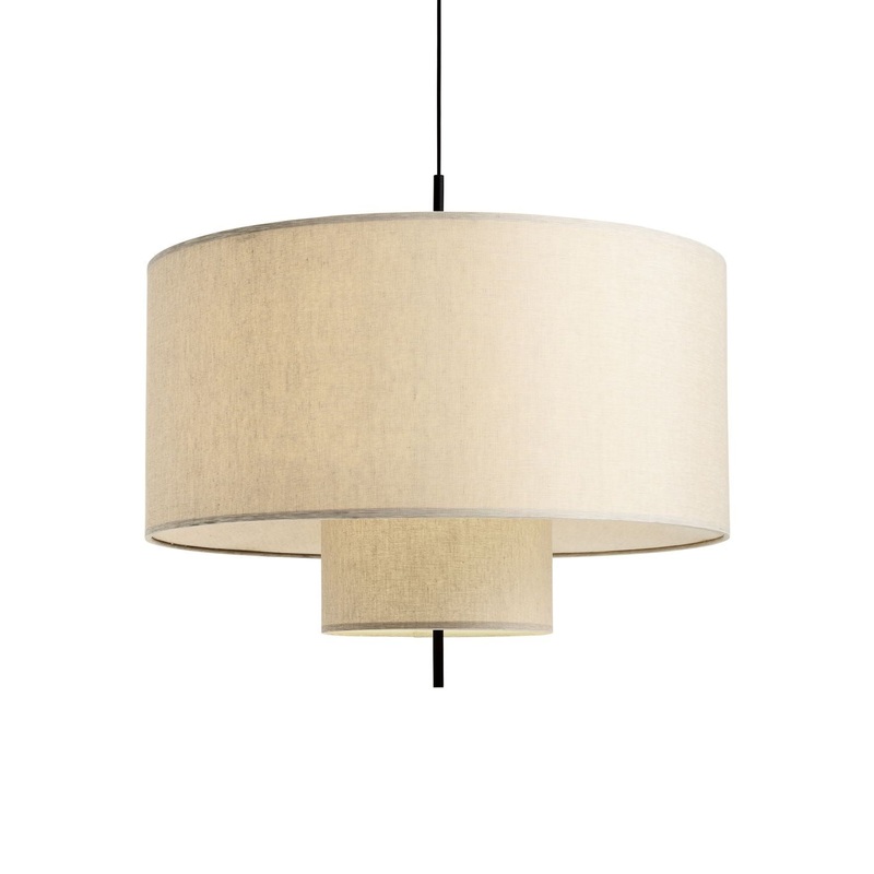 New Works Margin Pendant Lamp ( 90 cm / Beige Canvas) – Second Chance