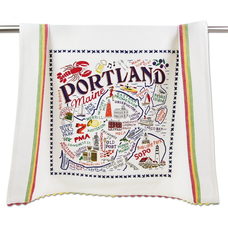 Portland, ME Dish Towel