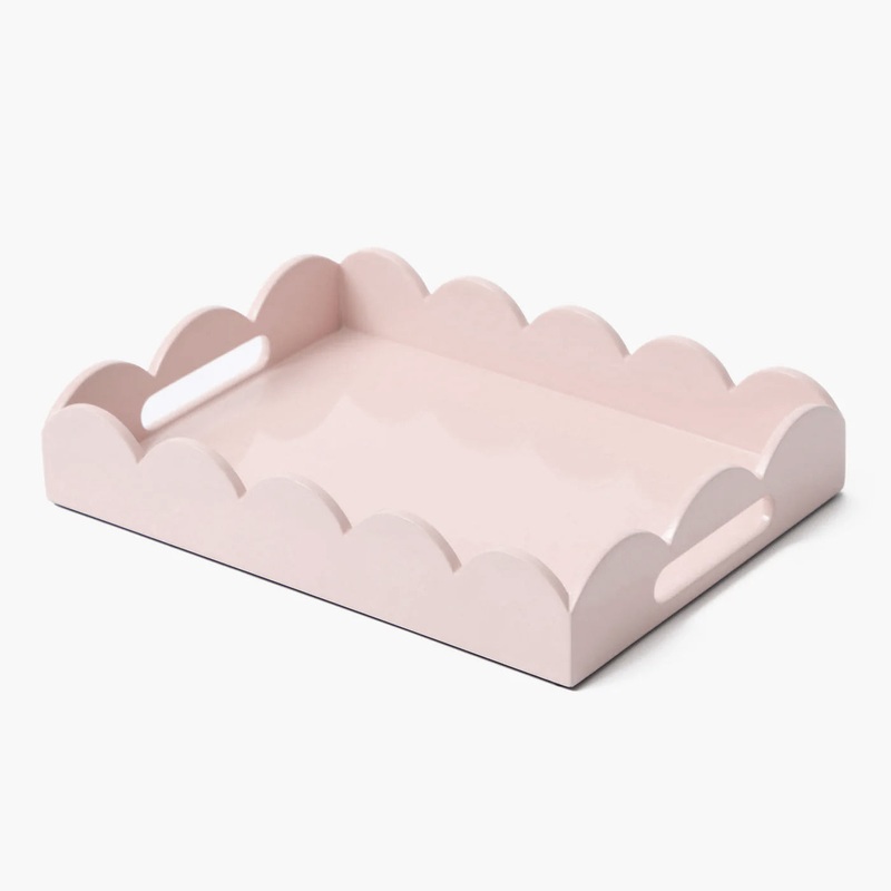 Small Soft Pink Lacquer Tray