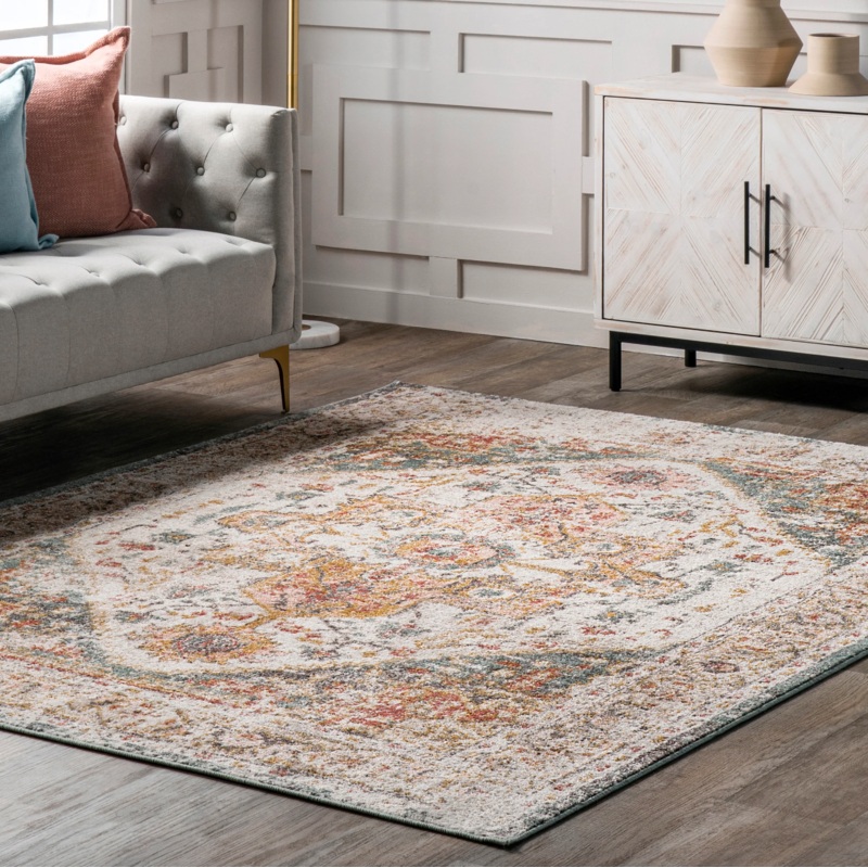 8’10” x 12 Justine Vintage Medallion Area Rug
