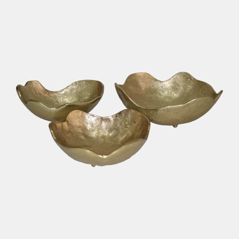 Organic Gold Metal Bowl