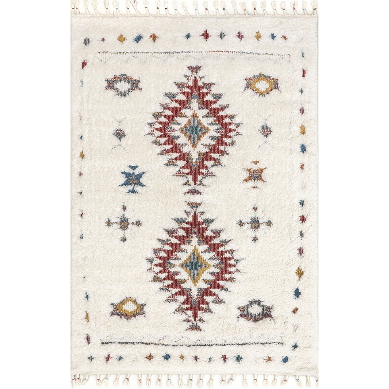 Kenzie Carved Shag Rug | Rust