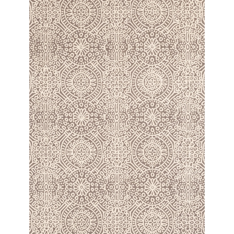 Temple Hand Micro Hooked Wool Rug | Taupe