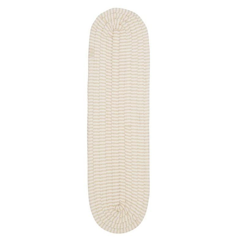 Ticking Stripe Canvas Oval (set 13)