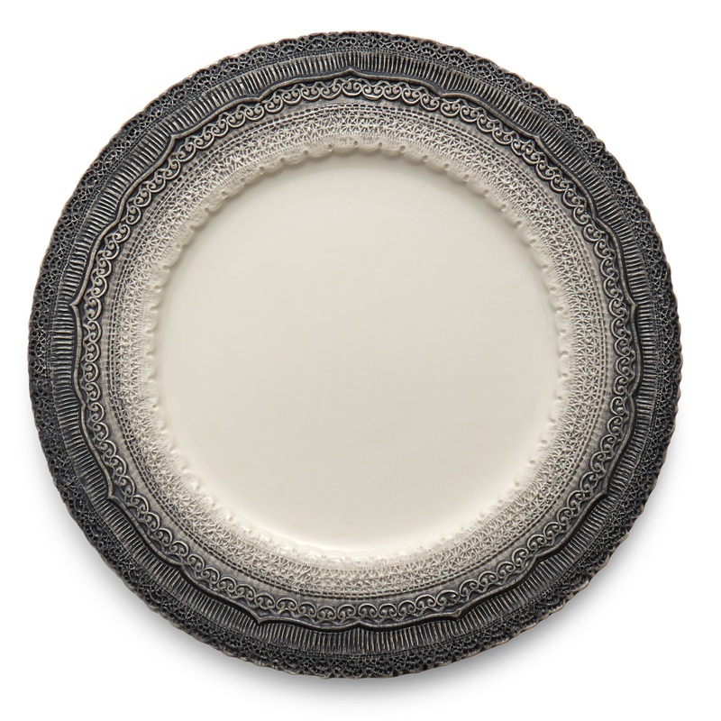 ARTE ITALICA: Finezza Grey Charger