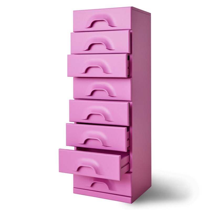 Chest of 8 Drawers, Urban Pink
