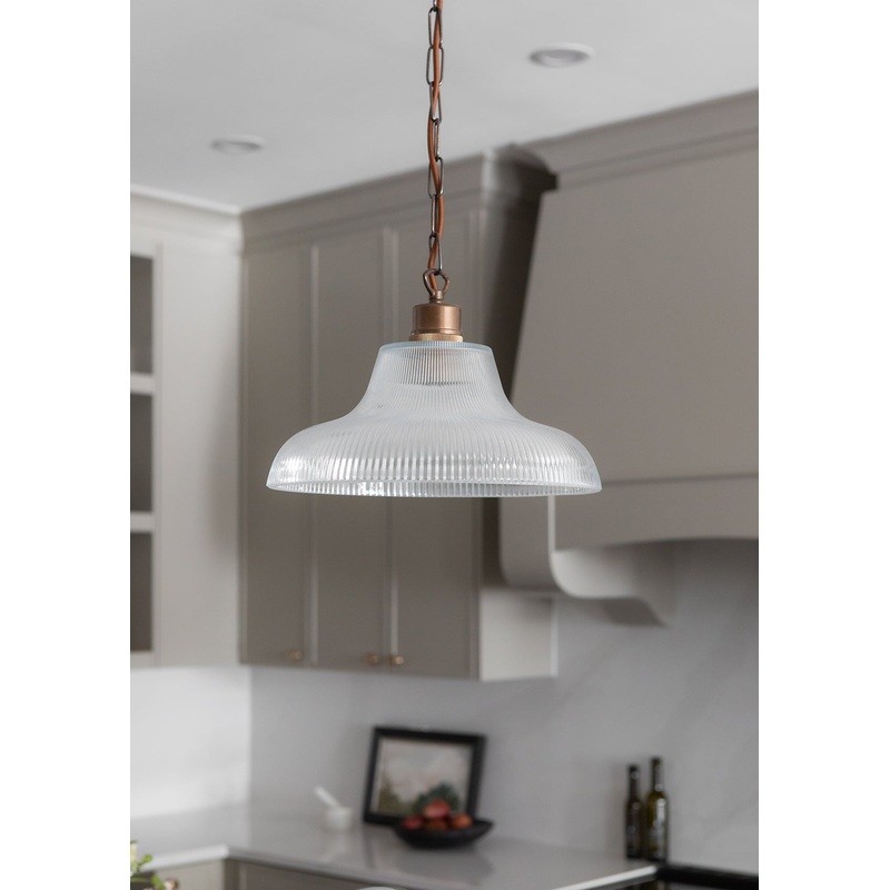 London Prismatic Railway Glass Pendant Light