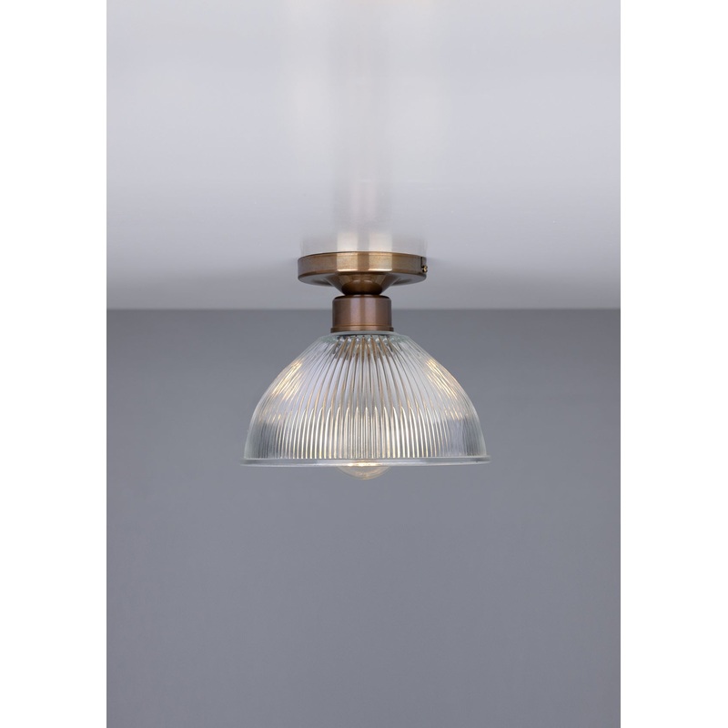 Erbil Prismatic Glass Flush Ceiling Light