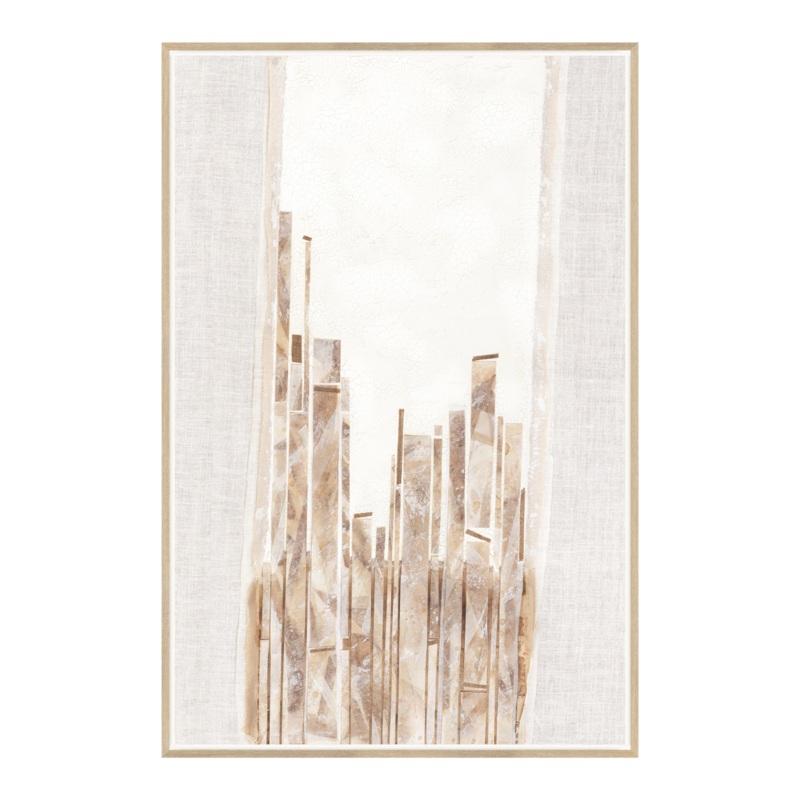 “Neutral Toned Overlay I” Framed Art