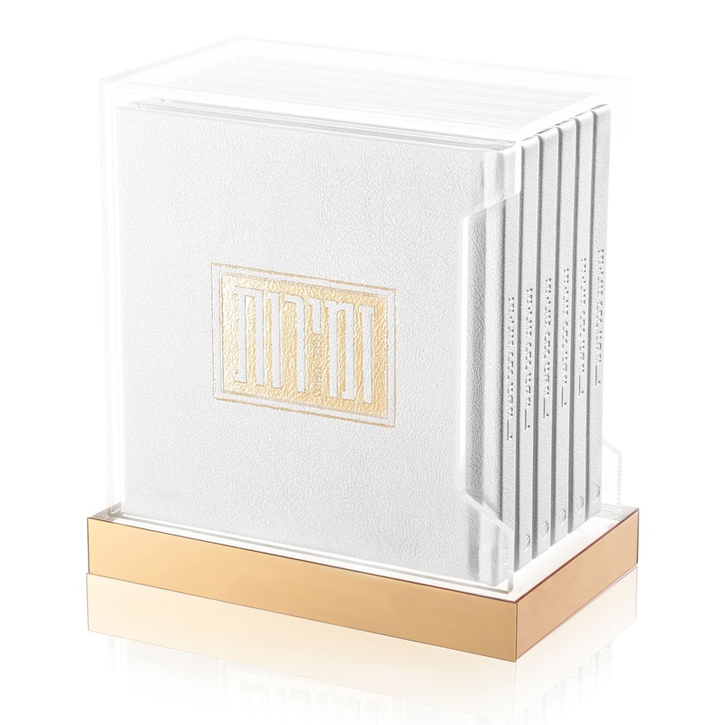 Waterdale Collection Square Shabbos & YomTov Bencher Zemiros Set, Set of 6