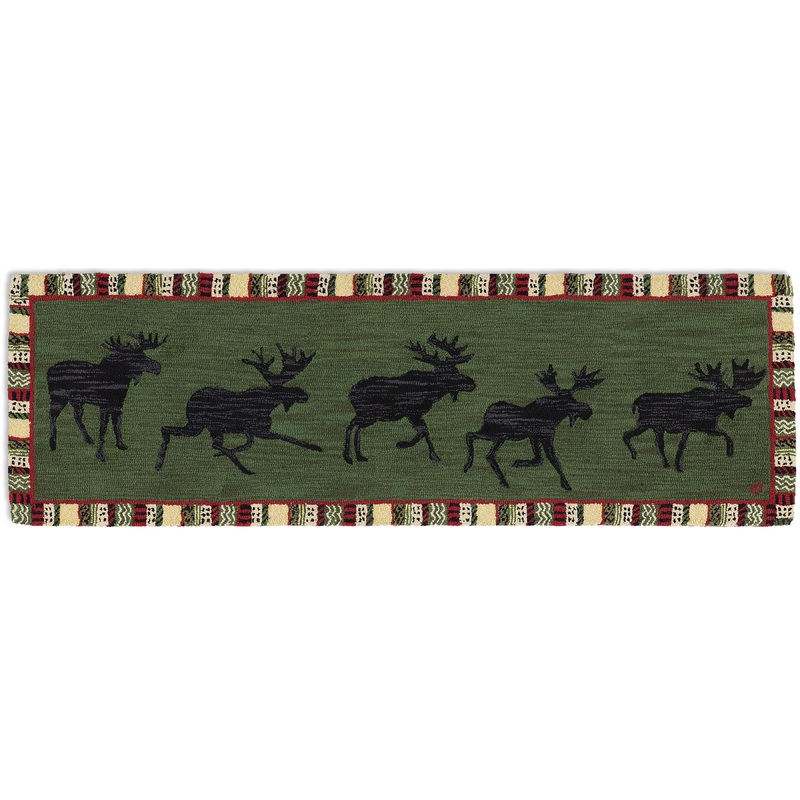 Argyle Green Moose – 2.5′ x 8′ Runner