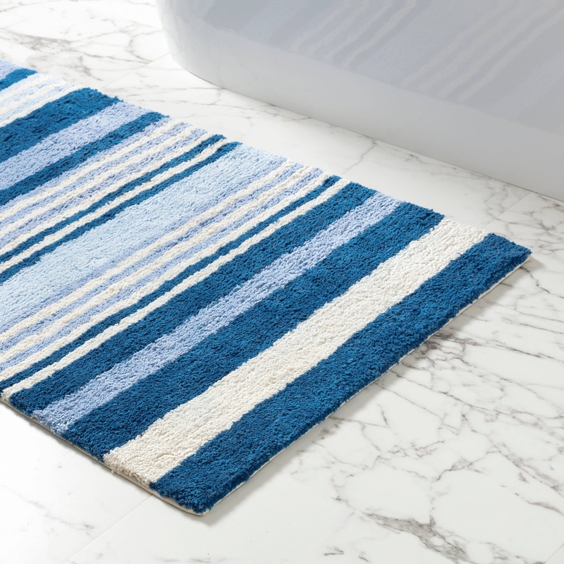Glen View Bath Rug | Blue