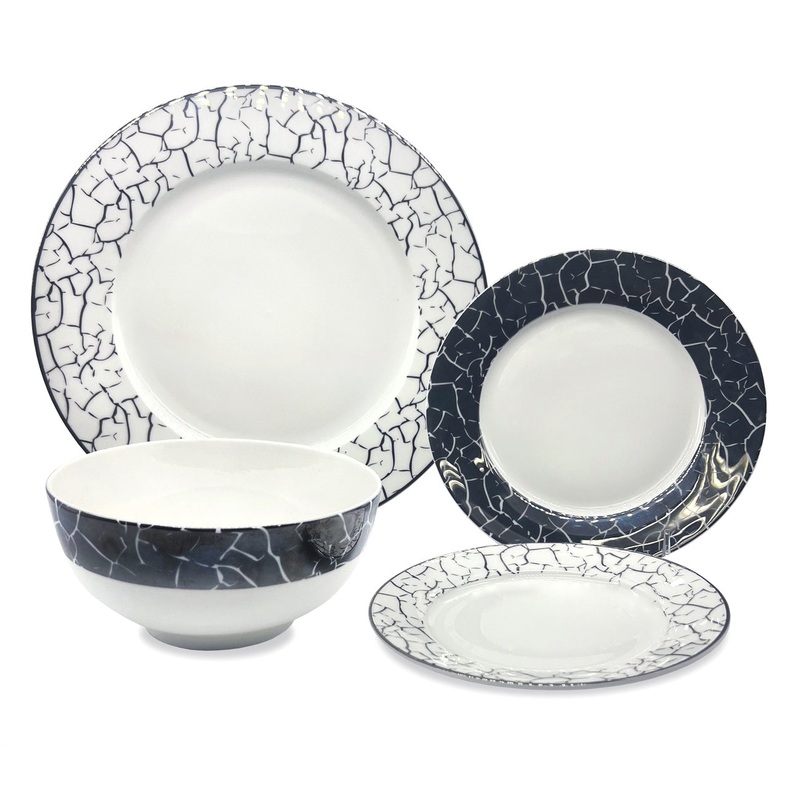 Godinger Summit Bone China Dinnerware, 16 pc Set