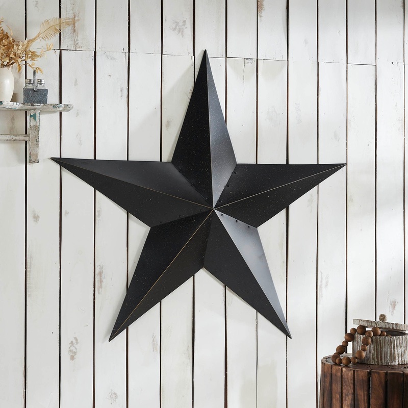 Metal Star Speckled Distressed Black 48×48