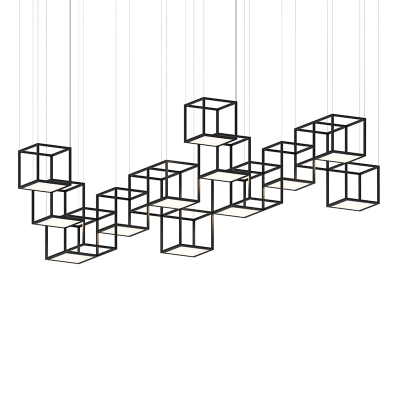 Sonneman 24Z0003 Cubix 12-lt 121″ LED Pendant