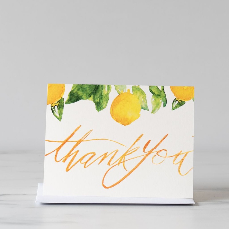 Thank You Lemons Card