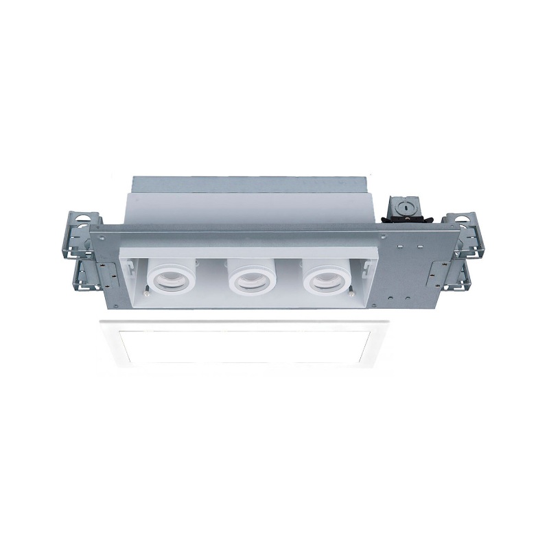 WAC MT-4315T Silo Multiples 3 Light Non-IC Rated Housing with Light Engine and Trim