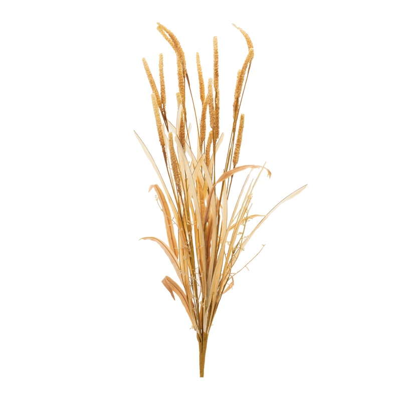 Foggy Mixed Fall Grass Bush