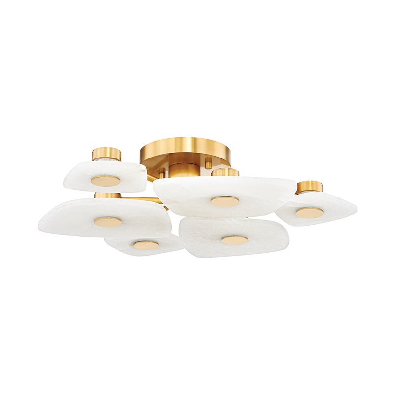 Hudson Valley 7828 Holmdel 6-lt 28″ LED Semi Flush