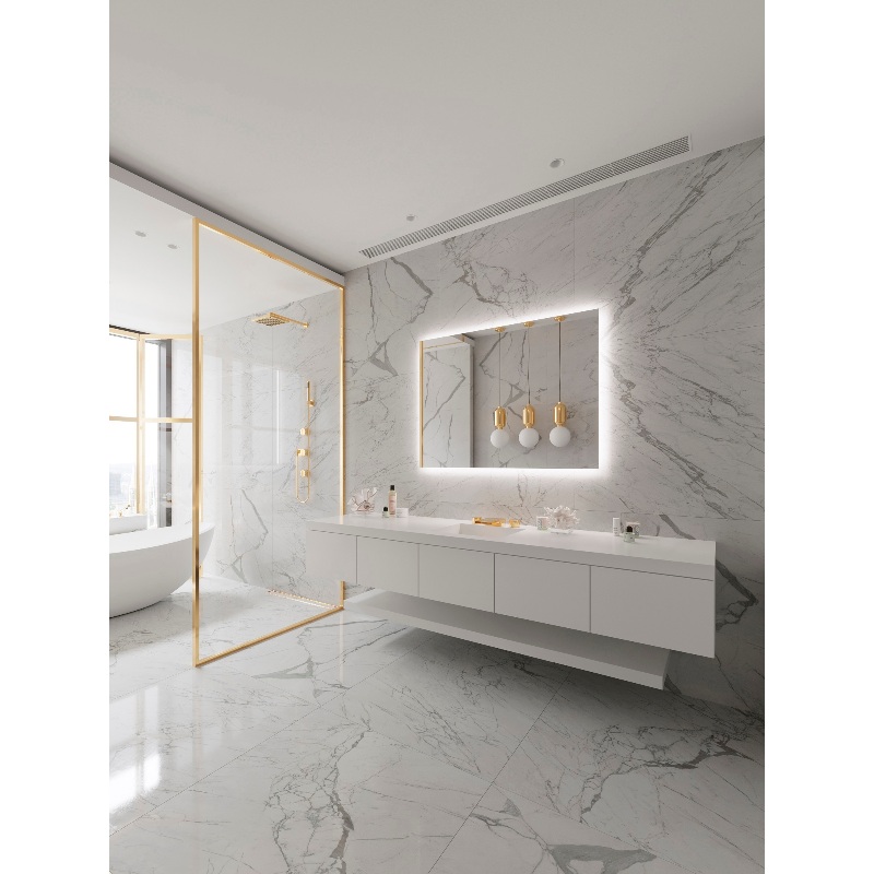 Paris Mirror Original 48 x 35 Rectangle LED Backlit Mirror, RGBW