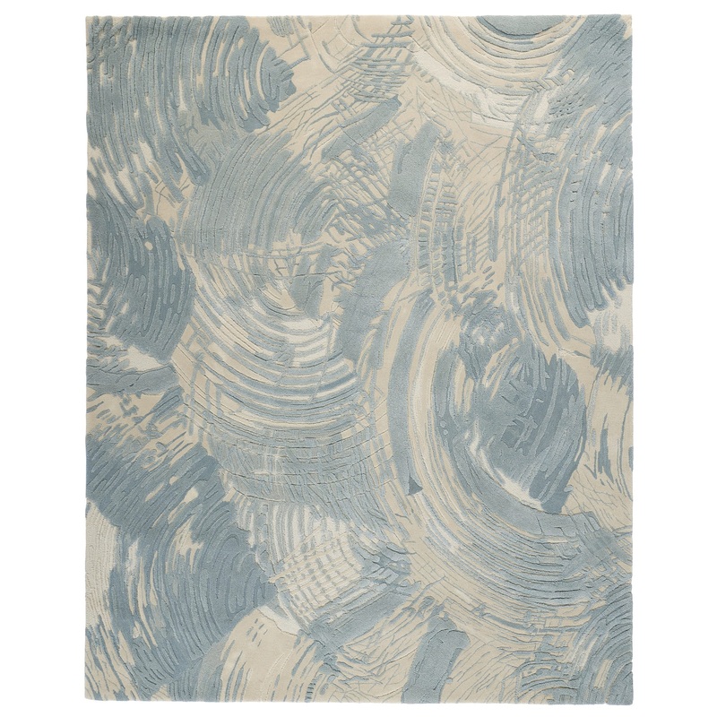 PINCELADA POWDER BLUE TUFTED 8×10