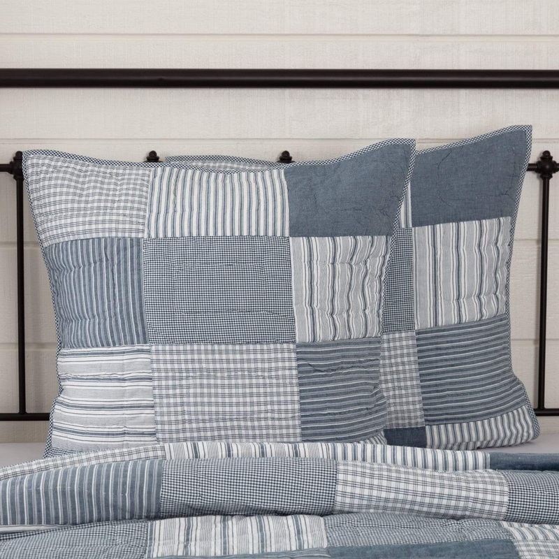 Sawyer Mill Blue Quilted Euro Sham 26×26