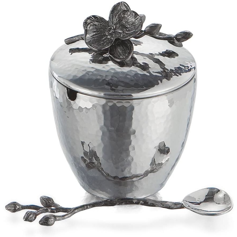 Michael Aram Black Orchid Pot w/ Spoon