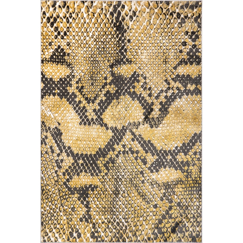 Shayla Snake Textured Rug | Beige