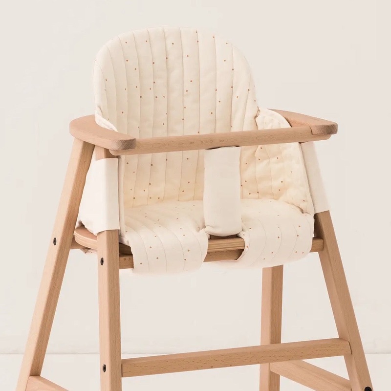 Growing Green High Chair Cushion – Natural Honey Sweet Dots