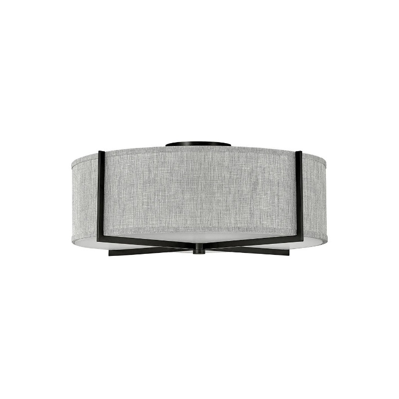Hinkley 41709 Axis Heathered Gray 4-lt 26″ LED Semi-Flush Mount