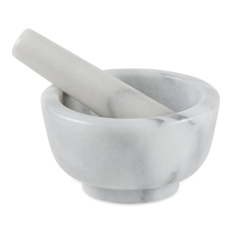 RSVP White Marble Mortar & Pestle