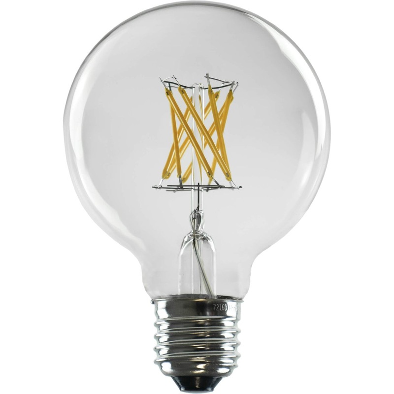 Segula Vintage LED Globe E27 G80 Clear – 650lm 2700K – Dimmable