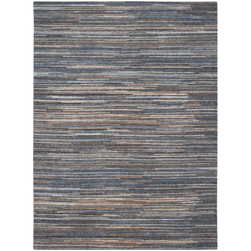 Nourison Plateau 9’9″ x 13’9″ Blue Modern Indoor Rug