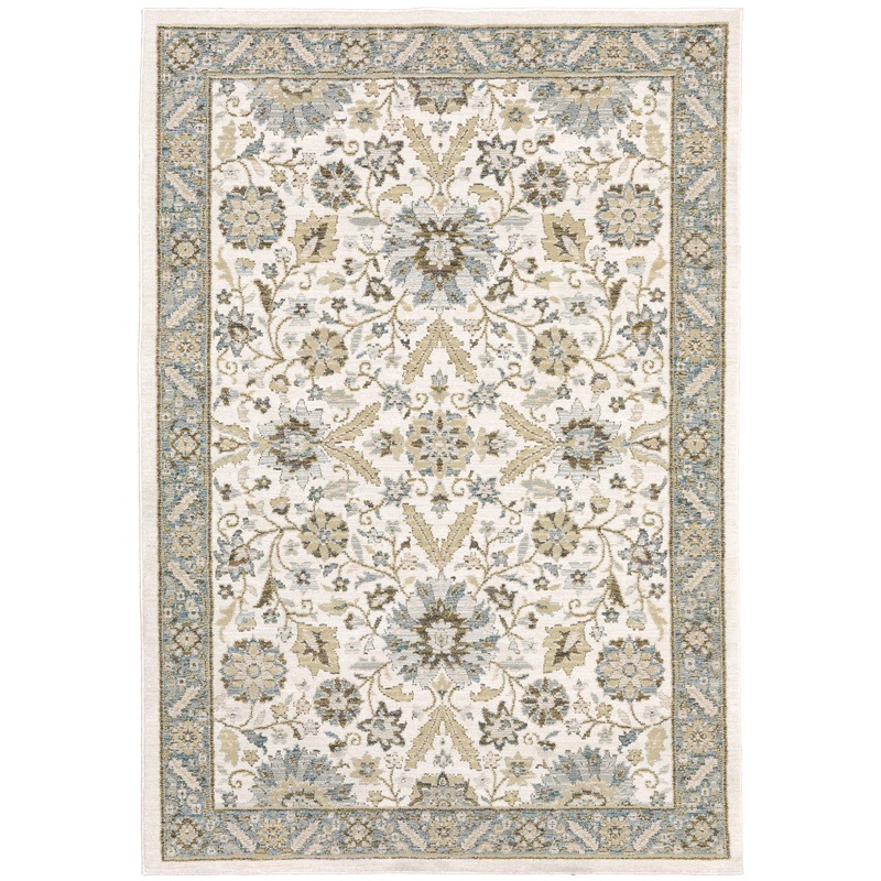 Andorra Stone Ivory Traditional Oriental Indoor Rug
