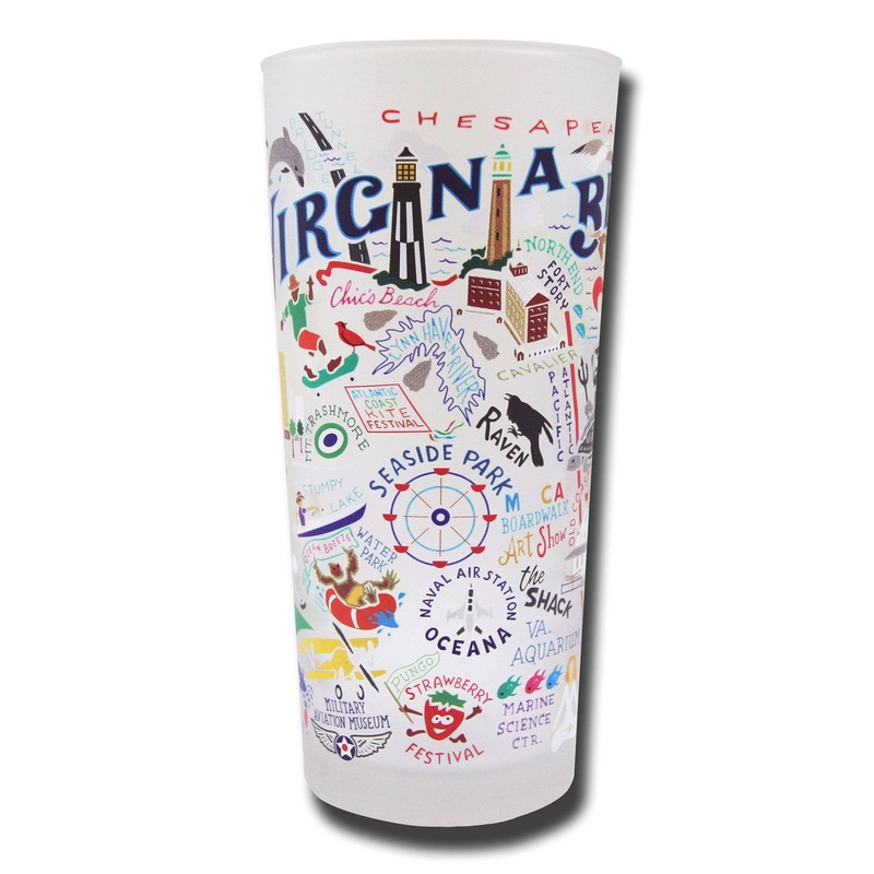 Virginia Beach Drinking Glass