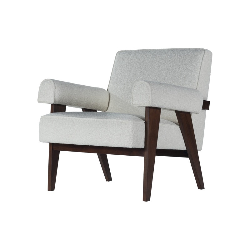 JUDE LOUNGE CHAIR | Oatmeal Boucle