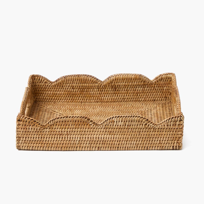Natural Medium Rattan Tray