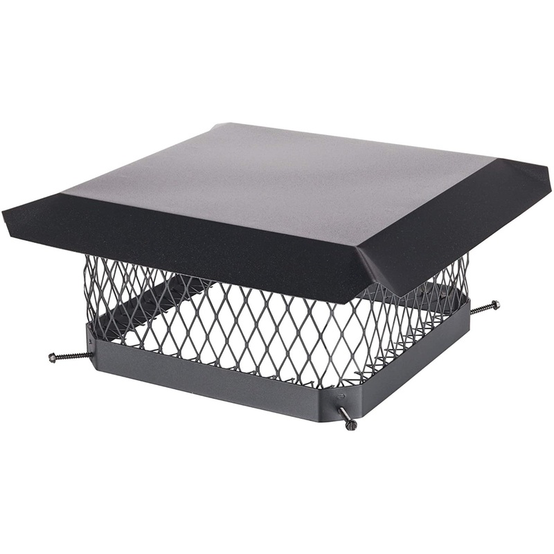 HY-C Shelter Bolt On Single Flue Steel Chimney Cover, 13″ x 13″