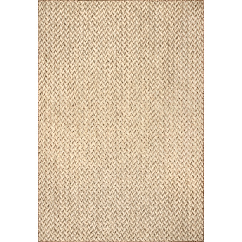 Taraji Herringbone Indoor/Outdoor Rug | Brown