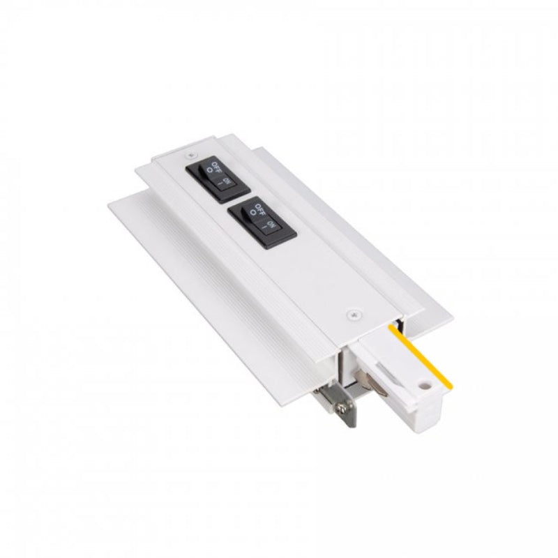 WAC WEDL-RTL-5A W System Flangeless Recessed Track Current Limiter – Left, 120V