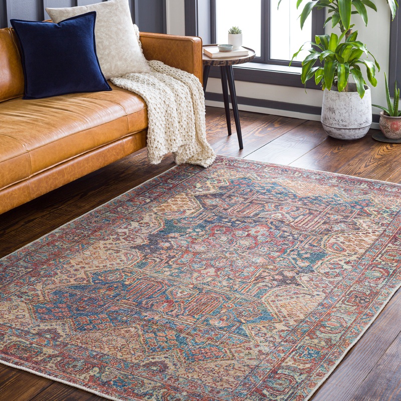 Amelie 29519 Machine Woven Synthetic Blend Indoor Area Rug by Surya Rugs
